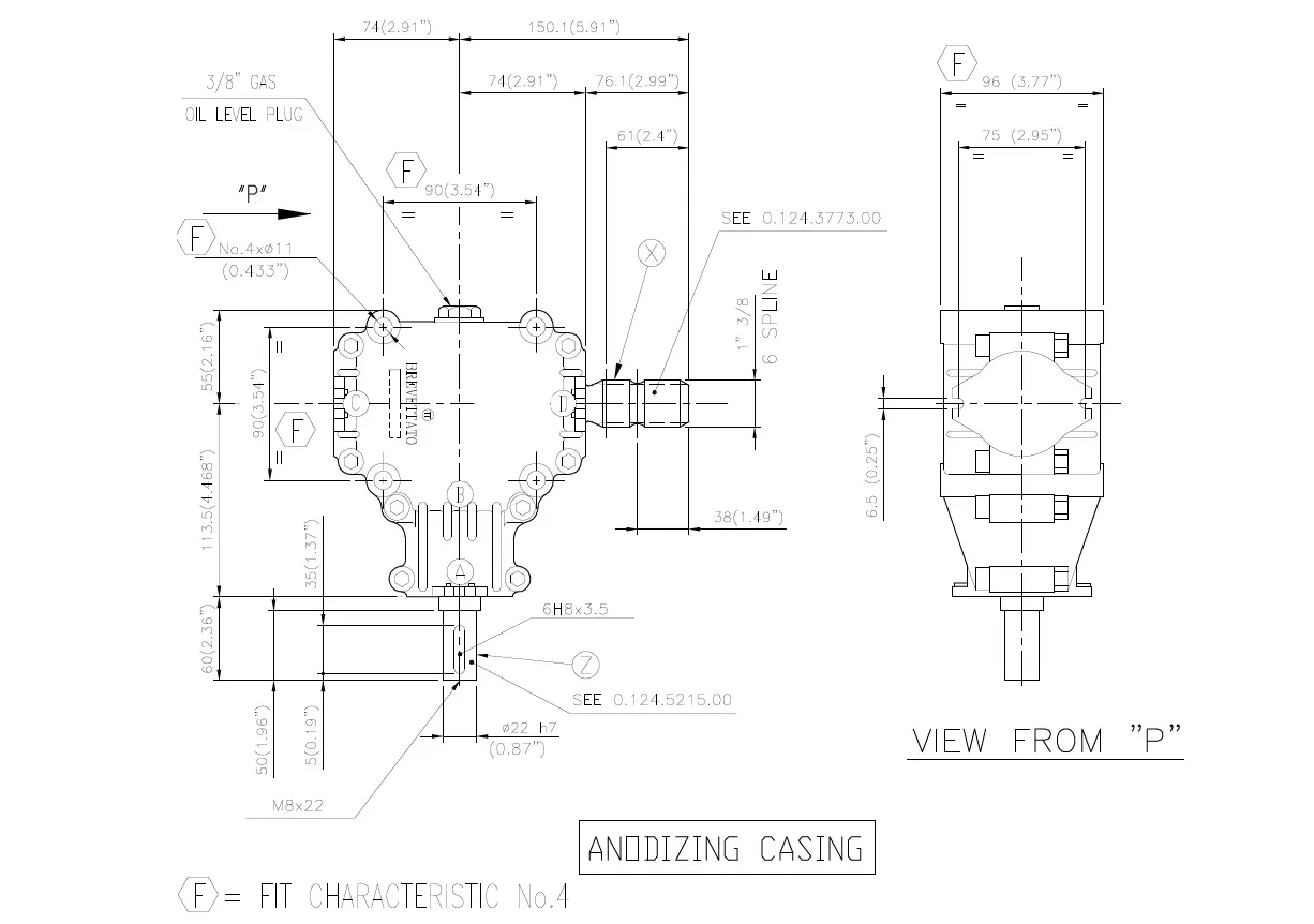 Flail-Mower-Gearbox-L-25J-Specifications