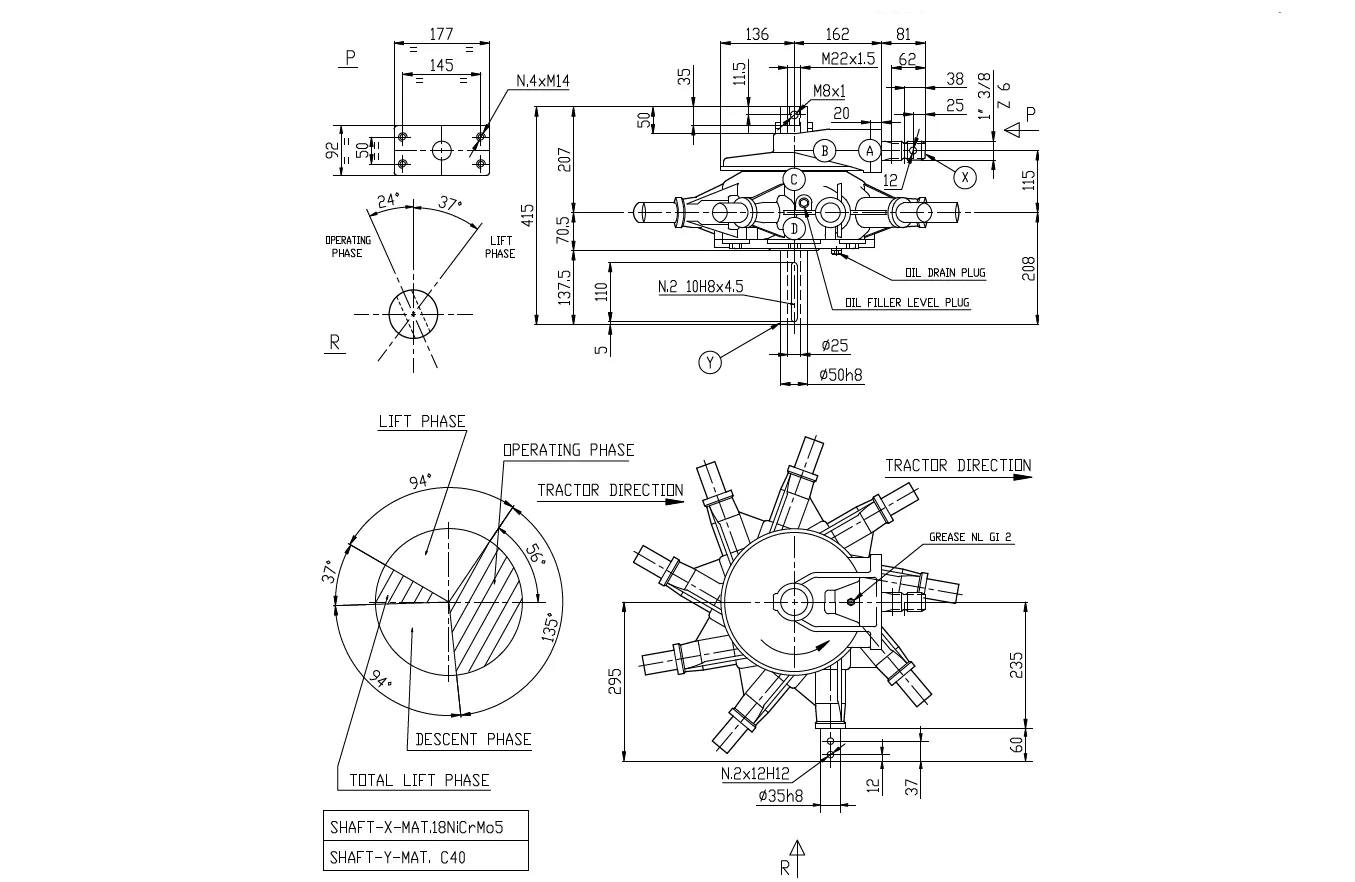 Rotary-Rake-Gearbox-K-791A-7.21-Specifications-1