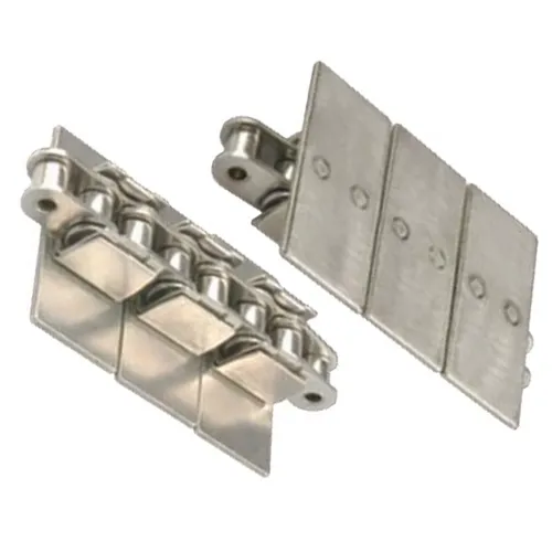 Top plate conveyor chains