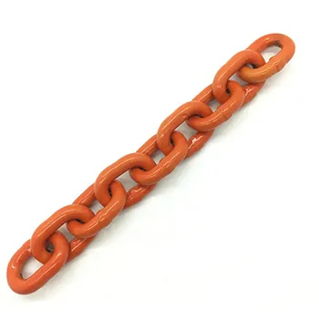 G100 Orange Plastic Coated Link Chain