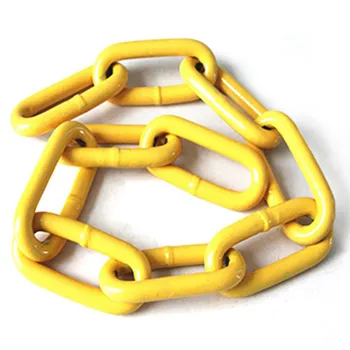Long Link Yellow Plastic Sprayed Chain