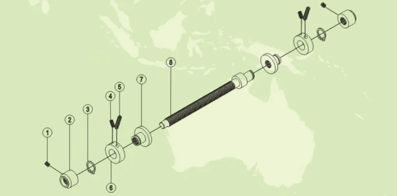 disegno di esplosione del modulo limite